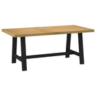 Dining table NOAIN A-shaped legs 180x90x75 cm solid wood