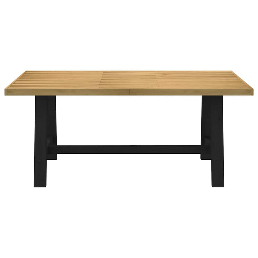 Eettafel NOAIN A-vormige poten 180x90x75 cm massief hout