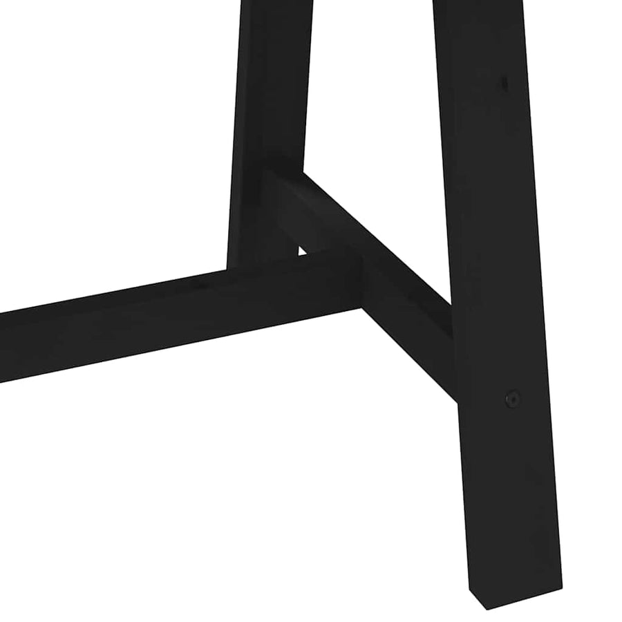 Eettafel NOAIN A-vormige poten 180x90x75 cm massief hout