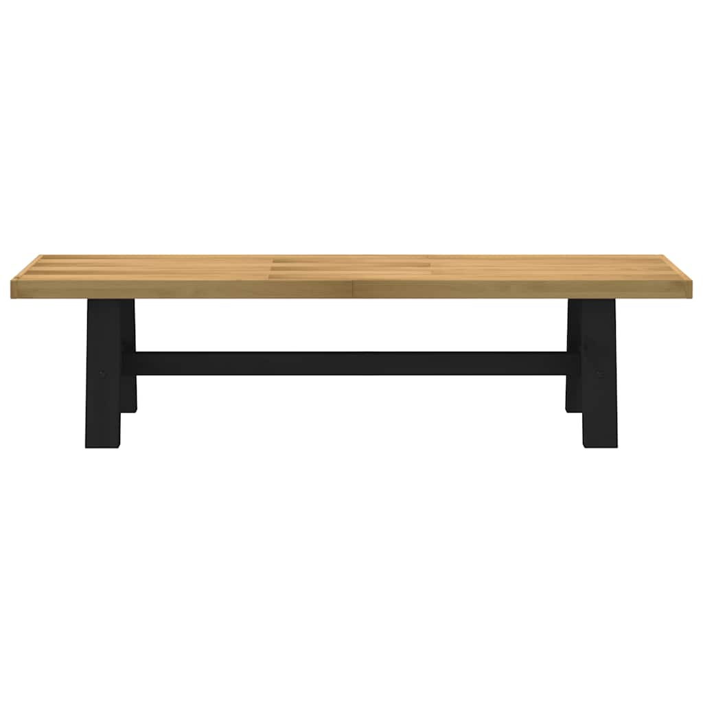 Eetbank NOAIN A-vormige poten 180x40x45 cm massief hout
