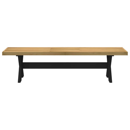 Eetbank Noain X-Vormige Poten 180X40X45 Cm Massief Hout