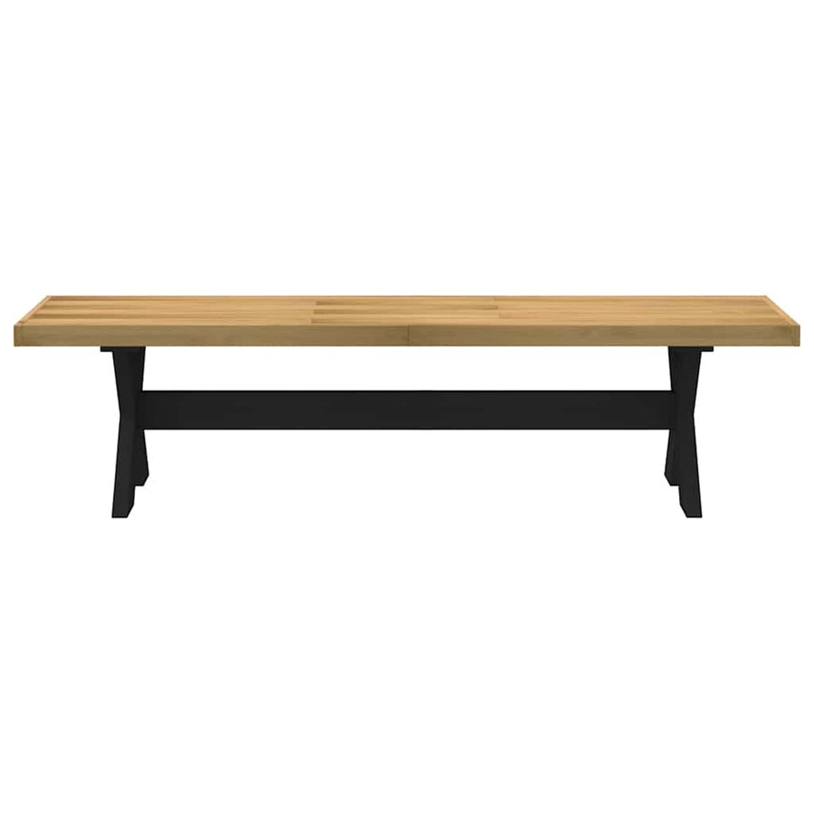 Eetbank Noain X-Vormige Poten 180X40X45 Cm Massief Hout