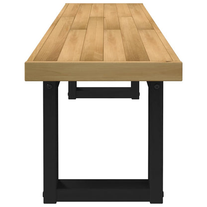 Eetbank NOAIN U-vormige poten 180x40x45 cm massief hout