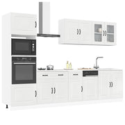 7-Piece Kitchen Cabinet Set Kalmar Engineered Wood Glossy White