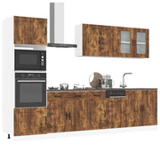 7-Piece Kitchen Cabinet Set Kalmar Engineered Wood Smoked Oak