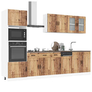 7-piece Kitchen Cabinet Set Kalmar engineered wood old wood look