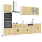 7-piece Kitchen Cabinet Set Lucca Engineered Wood Sonoma Oak Color