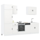7-piece Porto Kitchen Cabinet Set in Processed Wood, White