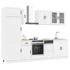 8-piece Kitchen Cabinet Set Lucca engineered wood white