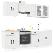 8-piece Kitchen Cabinet Set Kalmar treated wood white