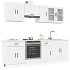 8-piece Kitchen Cabinet Set Kalmar treated wood white