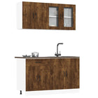 4-piece Kitchen Cabinet Set Kalmar engineered wood smoked oak