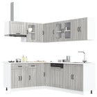 11-piece Kitchen Cabinet Set Lucca Engineered Wood Grey Sonoma Oak