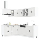 11-Piece Kitchen Cabinet Set Porto Engineered Wood White