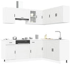 11-Piece Kitchen Cabinet Set Porto Engineered Wood White