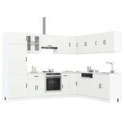 Keukenkastenset 14-delig bewerkt hout wit
