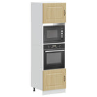 Ovenkasten 2 st bewerkt hout sonoma eiken