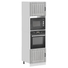 Tall oven cabinets 2 pcs Kalmar engineered wood grey Sonoma oak colour