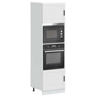 Tall cabinets 2 pc. Porto processed wood white