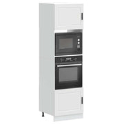 Tall cabinets 2 pc. Porto processed wood white