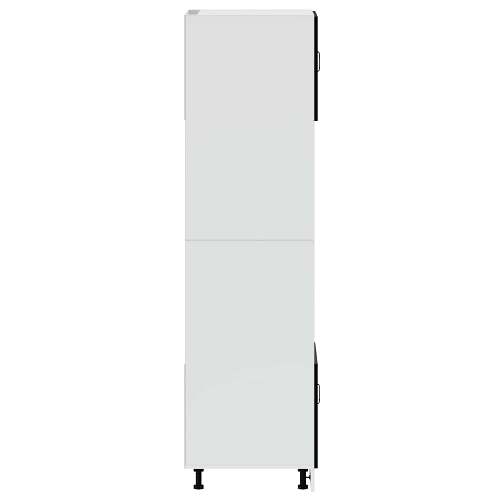 Ovenkasten 2 st Porto bewerkt hout zwart