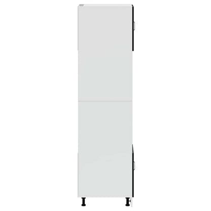 Ovenkasten 2 st Porto bewerkt hout zwart