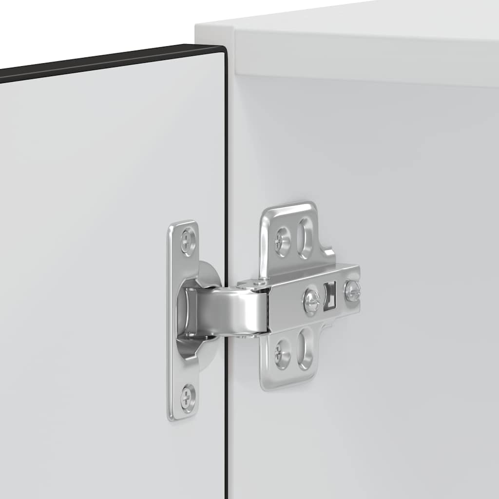 Ovenkasten 2 st Porto bewerkt hout zwart