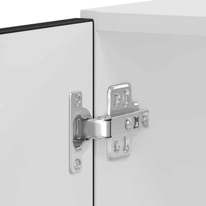 Ovenkasten 2 st Porto bewerkt hout zwart