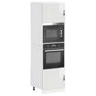 Oven cabinets 2 pcs Porto engineered wood glossy white