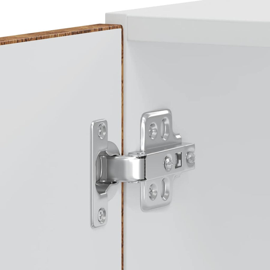 Ovenkasten 2 st Porto bewerkt hout oud houtkleurig