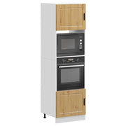 Oven cabinets 2 pcs Porto engineered wood artisanal oak-colored