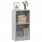 Boekenkast 40x24x76 cm grijs sonoma eiken