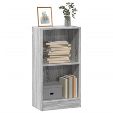 Boekenkast 40x24x76 cm bewerkt hout grijs sonoma eikenkleurig