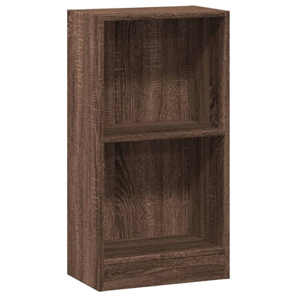 Boekenkast 40x24x76 cm bewerkt hout bruin eikenkleurig
