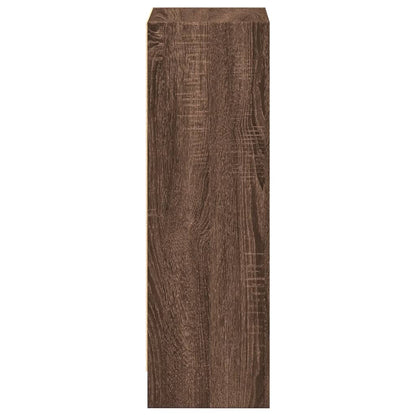 Boekenkast 40x24x76 cm bewerkt hout bruin eikenkleurig