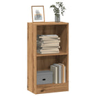 Boekenkast 40x24x76 cm bewerkt hout eikenkleurig