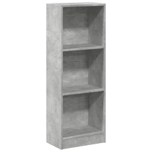 Boekenkast 40x24x109 cm bewerkt hout betongrijs