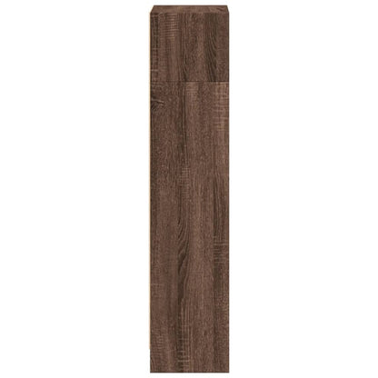 Boekenkast 40x24x109 cm bewerkt hout bruin eikenkleurig