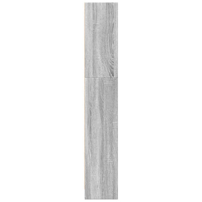 Boekenkast 40x24x143 cm bewerkt hout grijs sonoma eikenkleurig