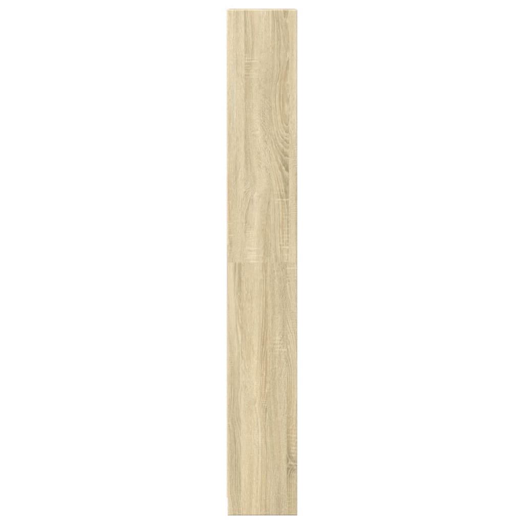 Boekenkast 40x24x176 cm bewerkt hout sonoma eikenkleurig