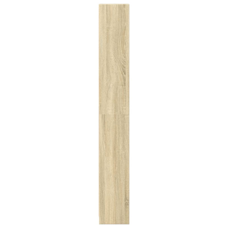 Boekenkast 40x24x176 cm bewerkt hout sonoma eikenkleurig