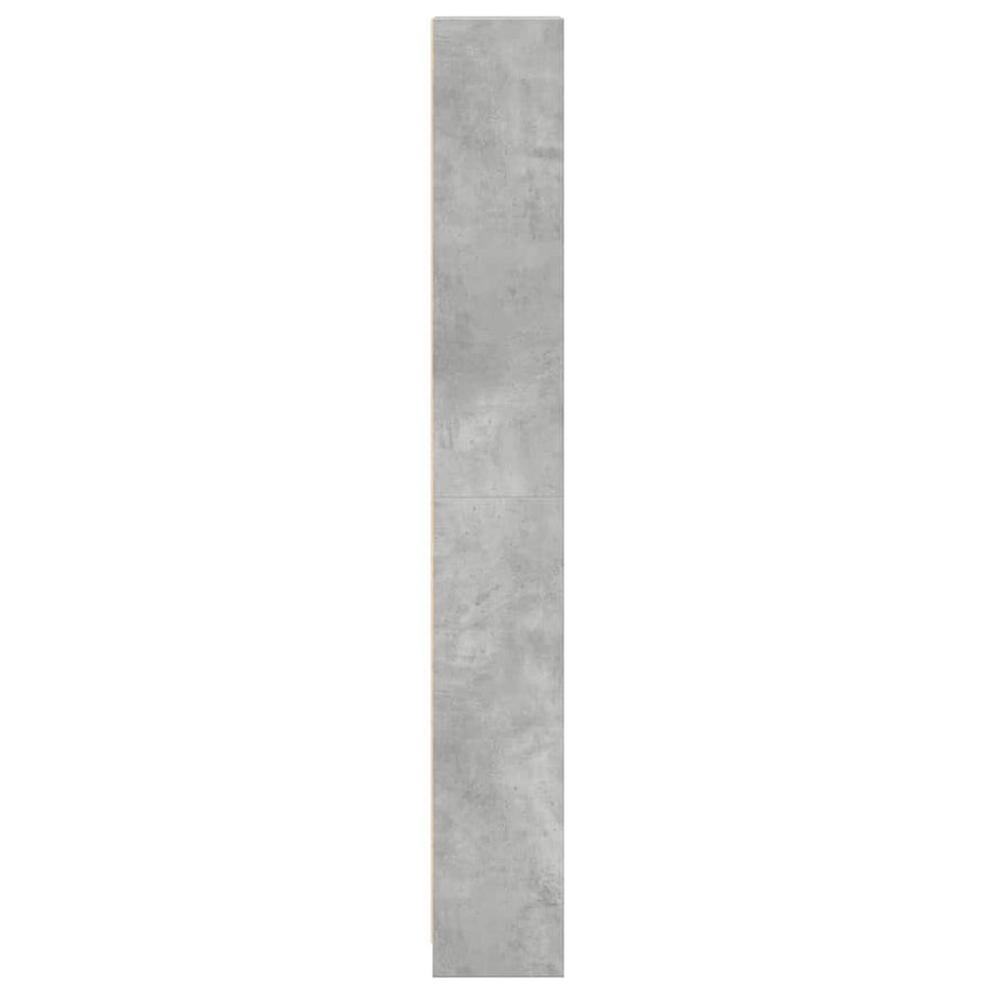 Boekenkast 40x24x176 cm bewerkt hout betongrijs