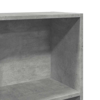 Boekenkast 40x24x176 cm bewerkt hout betongrijs