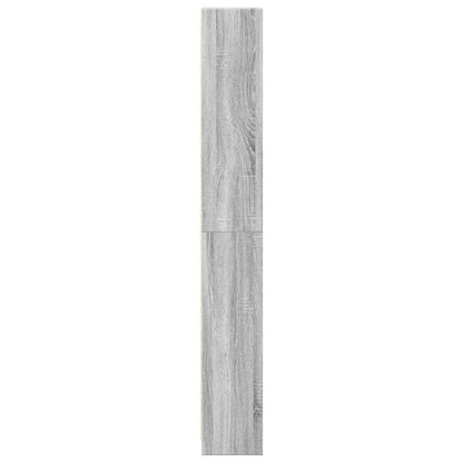 Boekenkast 40x24x176 cm bewerkt hout grijs sonoma eikenkleurig