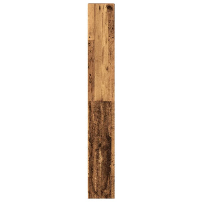 Boekenkast 40x24x176 cm bewerkt hout oud houtkleurig