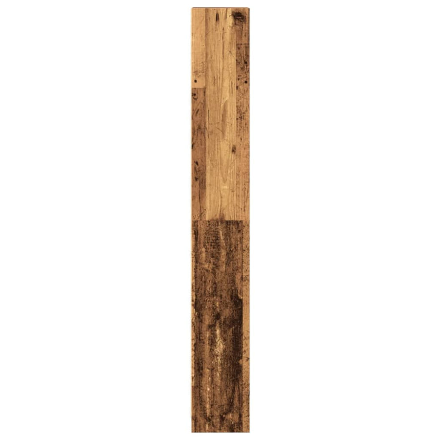 Boekenkast 40x24x176 cm bewerkt hout oud houtkleurig