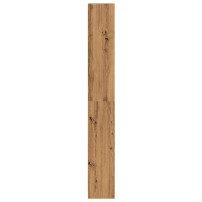 Boekenkast 40x24x176 cm bewerkt hout artisanaal eikenkleurig