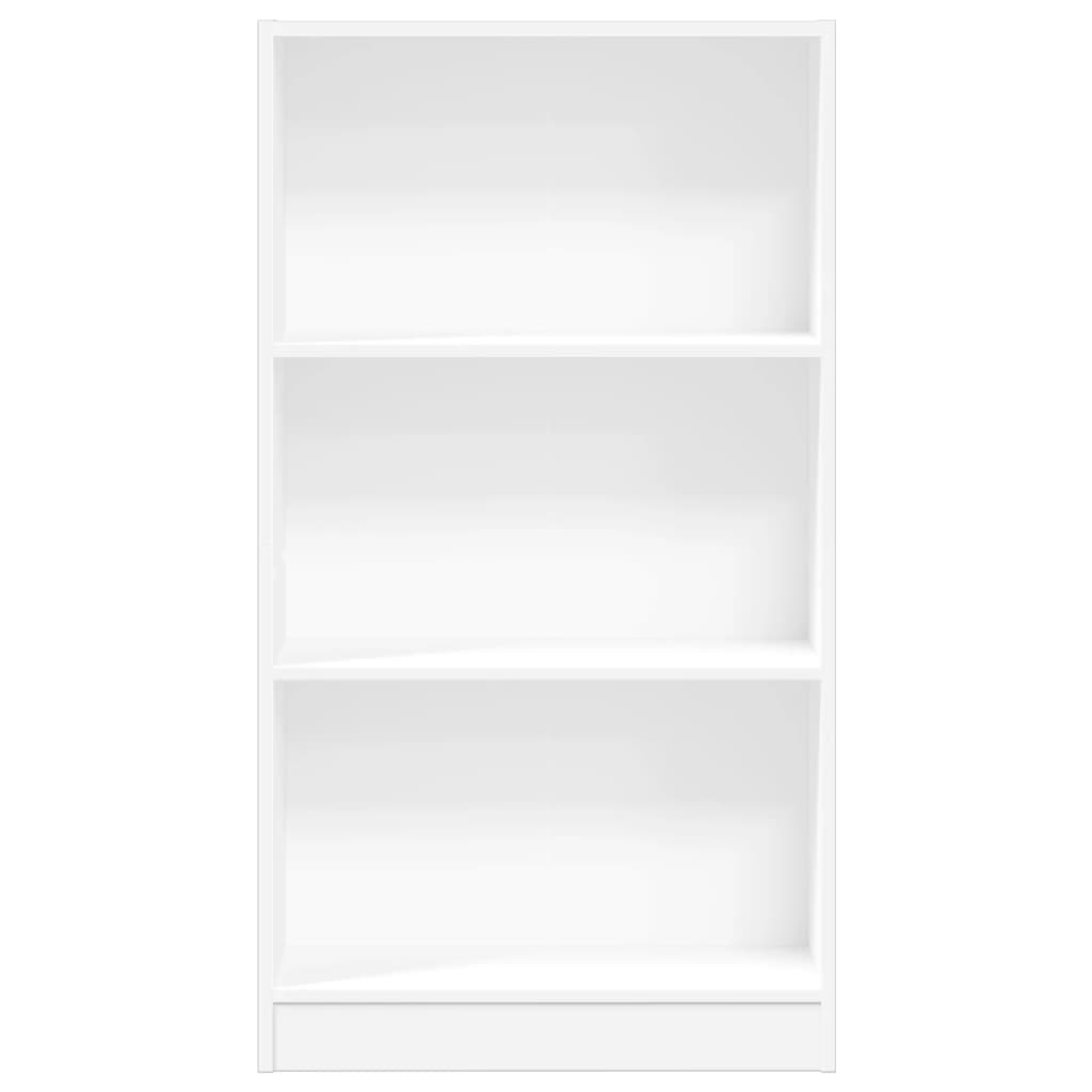 Boekenkast 60x24x109 cm bewerkt hout wit