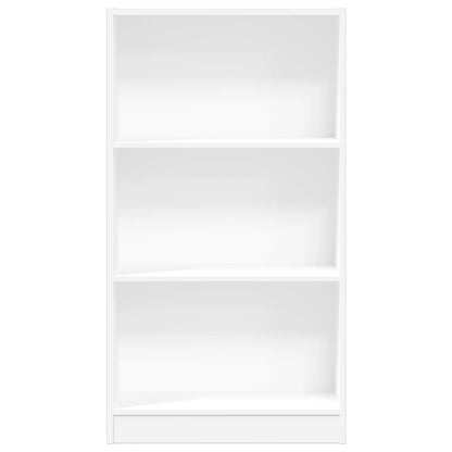 Boekenkast 60x24x109 cm bewerkt hout wit