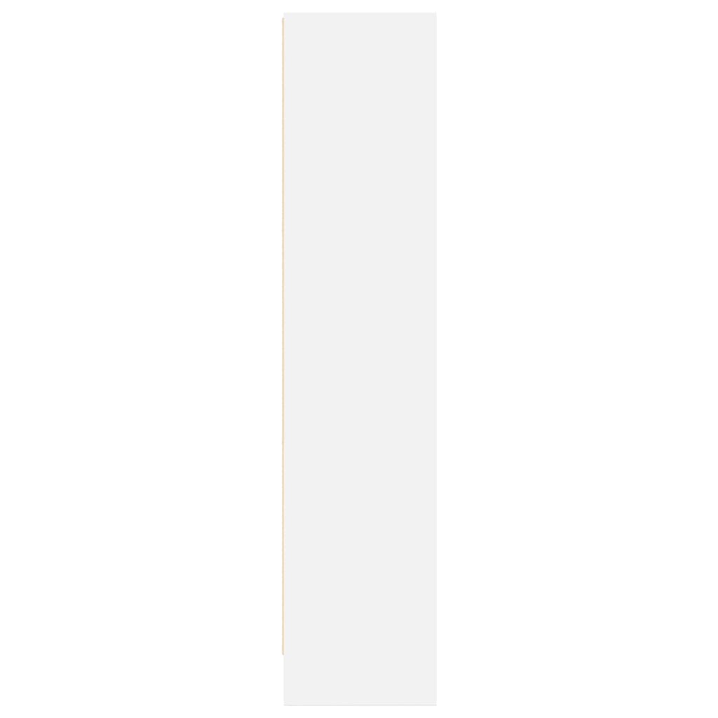 Boekenkast 60x24x109 cm bewerkt hout wit
